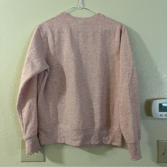 New Balance Women's Size Small Crew Neck Light Pink Heather Sweatshirt - Picture 7 of 9